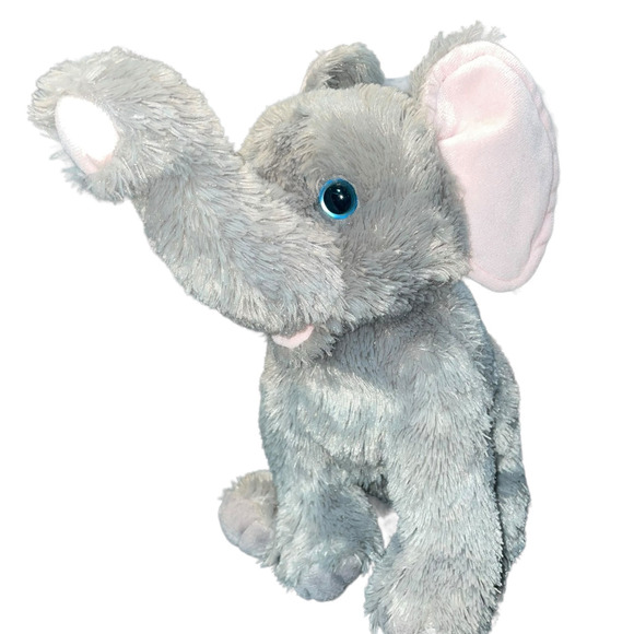 Ty Classic Quake the Elephant Plush Stuffed Animal Pink Ears Nursery Gift 11" - Picture 2 of 12
